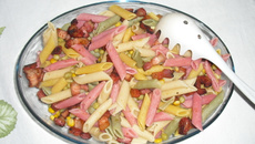 Salada de macarrão com Bacon