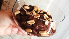 Sorvete fit de chocolate