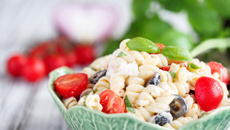 Salada de macarrão de preguiçoso