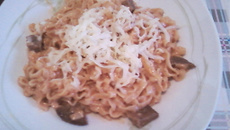 Miojo talharim cremoso