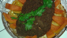 Rocambole de carne moída