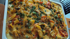 Purê de Batata com Bacalhau