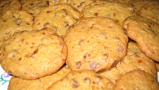 Cookies com gotas de chocolate