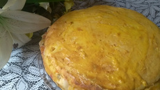Torta com massa de batata