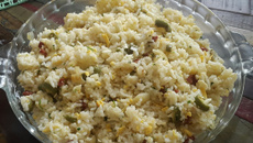 Arroz temperado delicioso