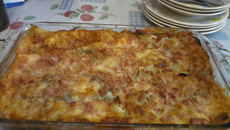 Lasanha prática com berinjela