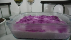 Doce delícia de gelatina