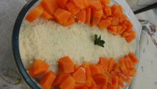 Escondidinho de carne seca com queijo