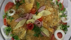 Omelete de queijo e presunto