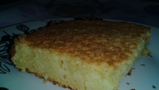 Bolo de fubá cremoso