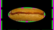 Rocambole com hambúrguer defumado