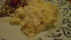 Cação ao molho branco