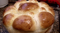 Pão sem ovo e sem leite