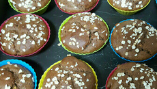 Cupcake integral de pasta de amendoim