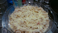 Macarrão com atum e creme de leite rápido