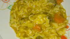 Sopa de legumes com frango