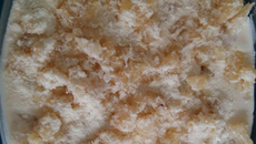 Pavê mousse de abacaxi com ninho