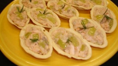 Barquinhas de salmão
