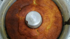 Bolo de banana simples