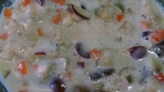 Salada de frutas cremosa