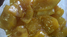 Doce de laranja com rum