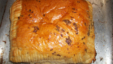 Massa de pastel assado