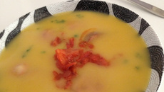 Sopa creme de mandioquinha