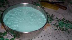 Pudim maravilha azul