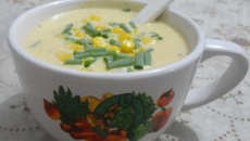 Sopa fit de frango com batata doce