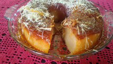 Pudim de farinha de trigo sem ovo