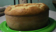 Bolo de queijo parmesão ralado