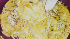 Torta fit de micro-ondas da Cacá