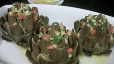 Alcachofra com molho