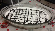 Doce de banana com creme simples