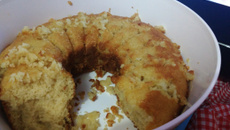 Bolo de laranja de verdade