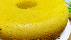 Bolo cremoso de fubá