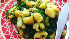 Nhoque de banana da terra sem lactose e glúten