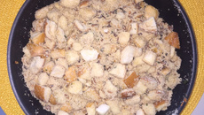 Farofa de pão crocante da Simone