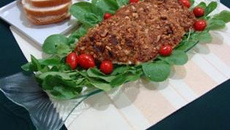 Salmão na crosta de castanhas da Abima