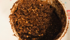 Bolo de caneca fit com aveia