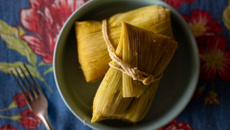 Pamonha salgada com queijo