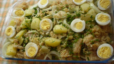 Salada prática de bacalhau
