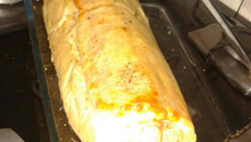 Rocambole salgado de liquidificador