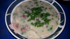 Sopa de inhame prática