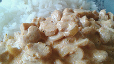 Estrogonofe vegetariano - proteína vegetal