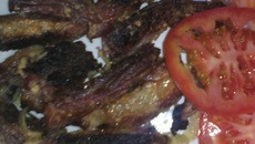 Carne de sol assada ao leite