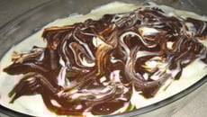 Torta de bolacha de chocolate e limão