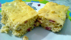 Arroz de calabresa com creme de leite