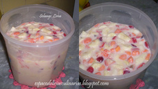 Salada de frutas com leite condensado