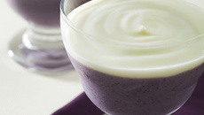 Mousse de uva com iogurte
